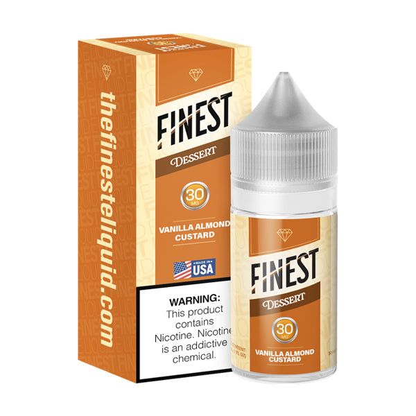 The Finest - Vanilla Almond Custard - 30mL Salts with packaging