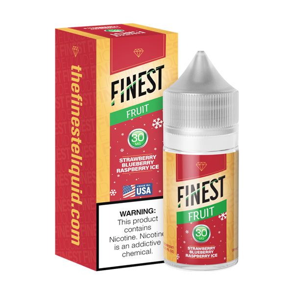 Finest Fruit Edition - Strawberry Blueberry Raspberry Ice - 30mL Salts with packaging