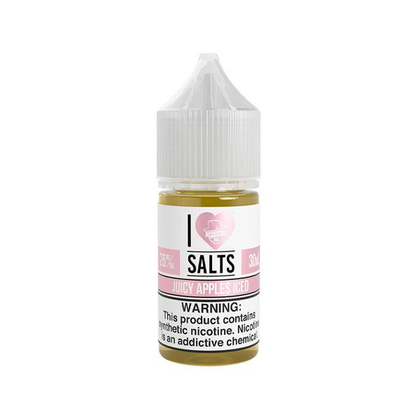 I Love Salts Juicy Apple Ice Mad Hatter Juice 30mL bottle