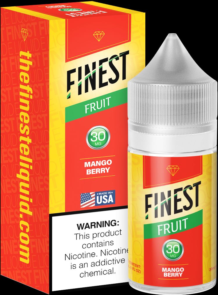 The Finest - Mango Berry - 30mL Salts with packaging