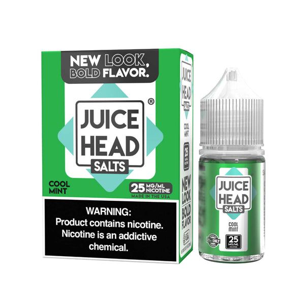 Juice Head - Cool Mint - 30mL Salts with packaging