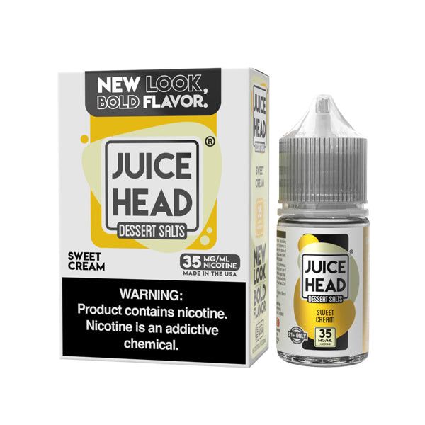 Juice Head - Sweet Cream - 30mL Salts with packaging