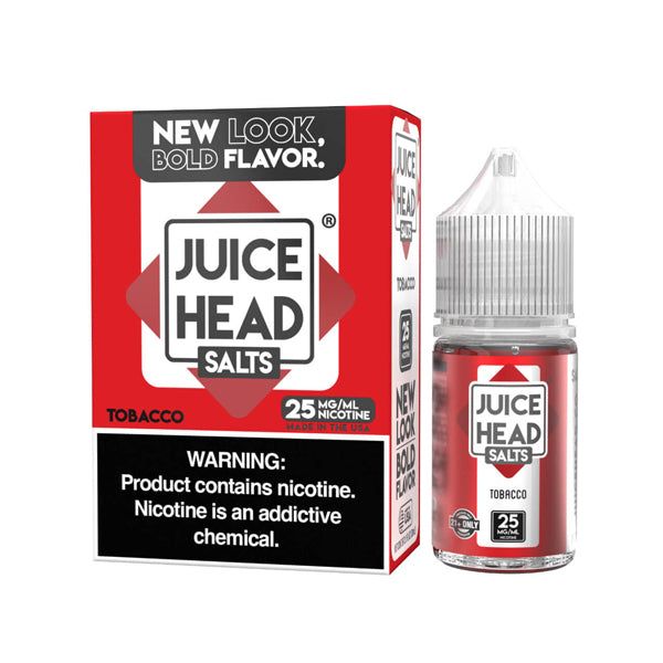 Juice Head - Tobacco - 30mL Salts with packaging