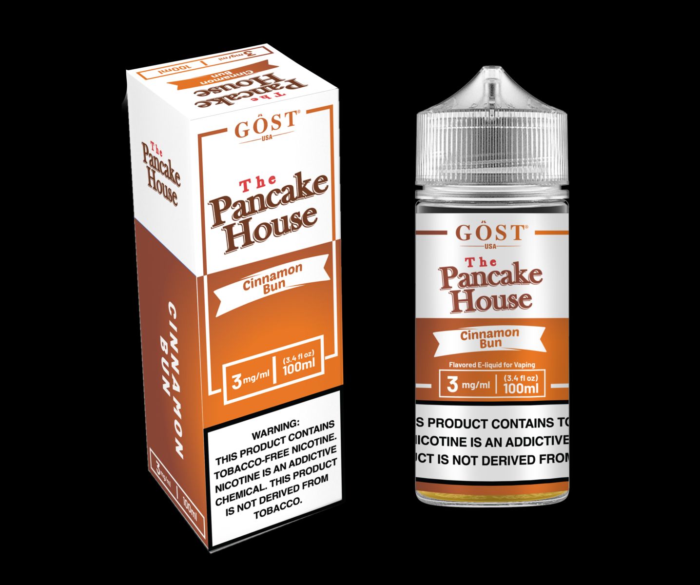 Cinnamon Bun by GOST The Pancake House Series 100mL with Packaging