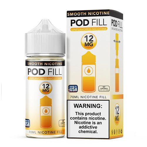 Pod Fill Unflavored Salt Nicotine Base | 70mL 12mg