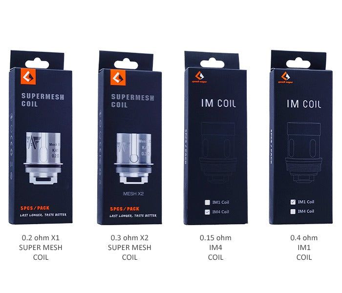 GeekVape IM & Super Mesh Coils 5-Pack group photo