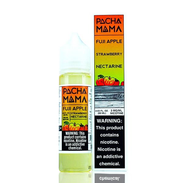 Pachamama TFN - Fuji Apple Strawberry Nectarine - 60mL with packaging