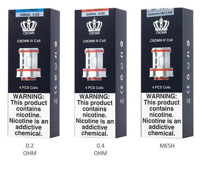 Uwell Crown 4 Replacement Coils Pack of 4 group photo