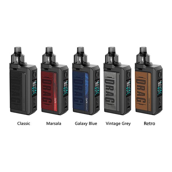 VooPoo Drag MAX Pod Kit 177w group photo