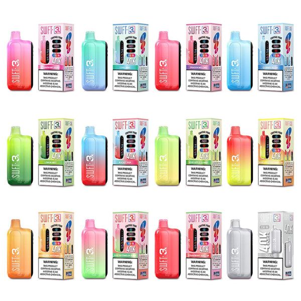 SWFT 3TK Nic + Sweet + Ice Control 40k Disposable group photo