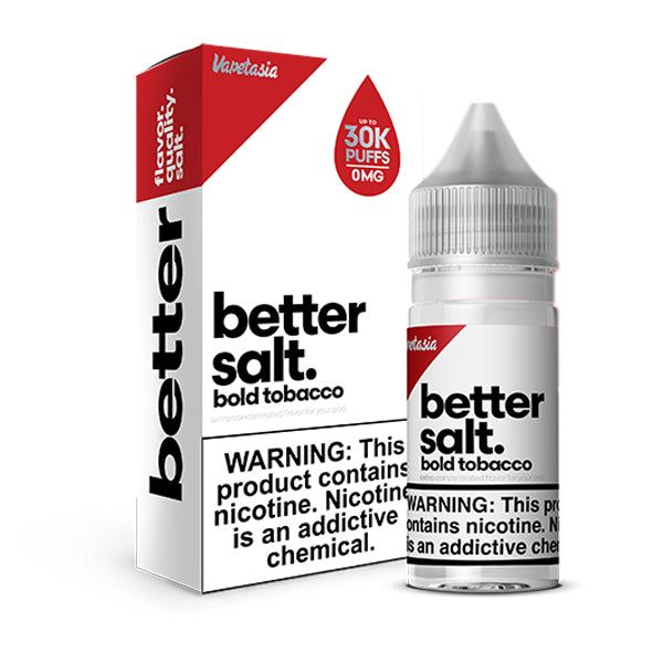 Better Salts - Bold Tobacco - 30mL Salts with packaging
