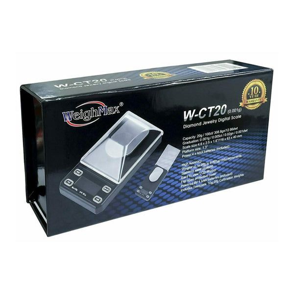 WeighMax Diamond Jewelry Digital Scale W-CT20 packaging