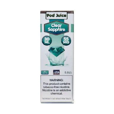 Clear Sapphire by Pod Juice Salts Series 30mL Packaging