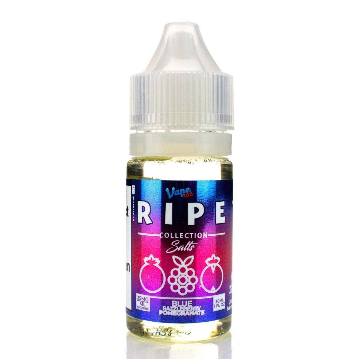 Blue Razzleberry Pomegranate by Vape 100 Ripe Salt Series 30mL Bottle