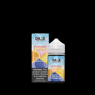 Lemon Passionfruit Blueberry Iced by 7Daze Fusion Salt 30mL with Packaging