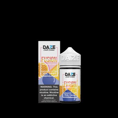 Lemon Passionfruit Blueberry by 7Daze Fusion Salt 30mL with Packaging