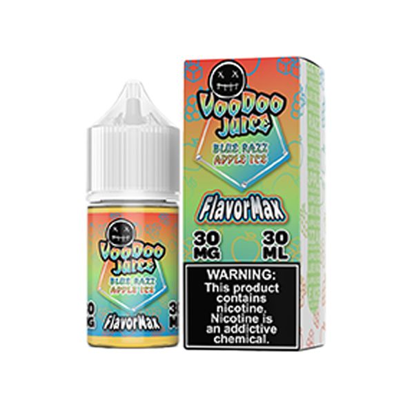 Blue Razz Apple Ice by Voodoo Juice FlavorMax Salts Series 30mL with Packaging