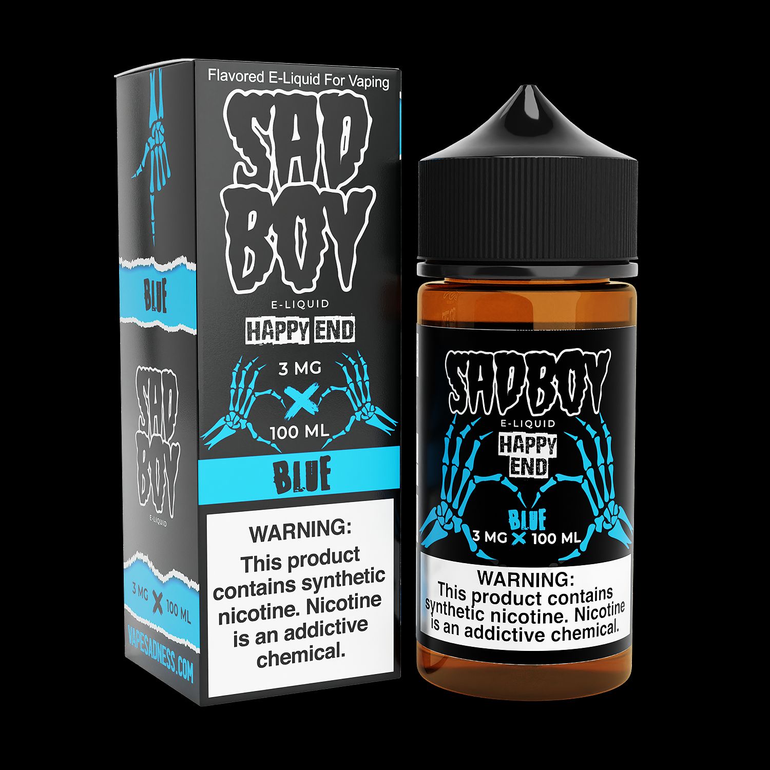 Happy End Blue Cotton Candy by Sadboy Series 100mL with Packaging