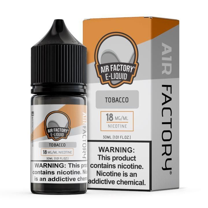 Tobacco by Air Factory Salt E-Juice 30mL with Packaging