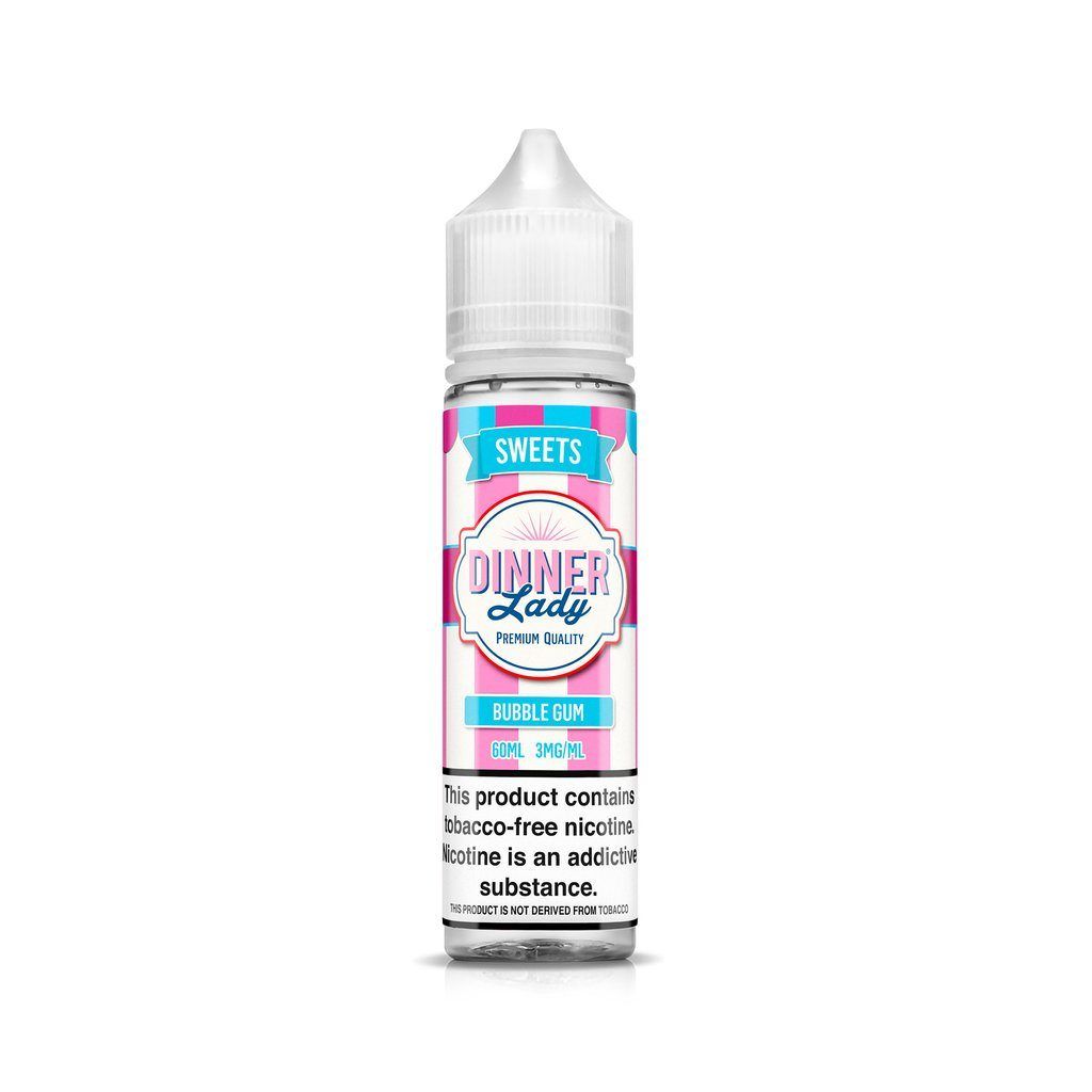 Bubblegum by Dinner Lady Tobacco-Free Nicotine Series 60mL Bottle
