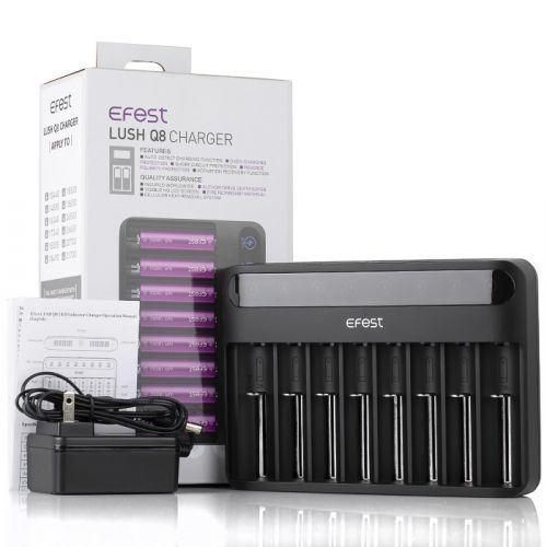 Efest Lush Q8 Battery Charger With Box