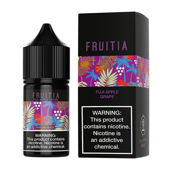 Fuji Apple Grape by Fruitia Salts E-Liquid 30ml with Packaging