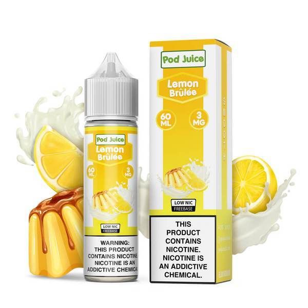 Lemon Brulee by Pod Juice Series 60mL with Packaging