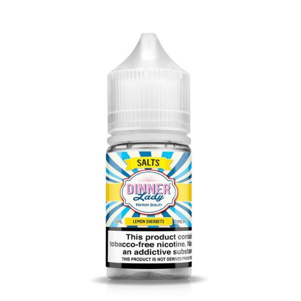 Lemon Sherbets by Dinner Lady Tobacco-Free Nicotine Salt Series 30mL Bottle