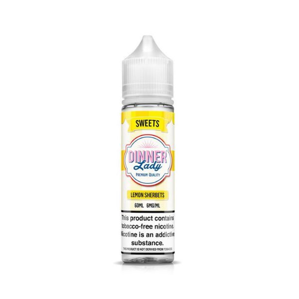 Lemon Sherbets by Dinner Lady Tobacco-Free Nicotine Series 60mL Bottle