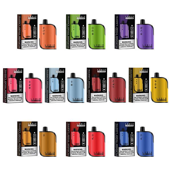 Lucid Charge Disposable | 7000 Puffs | 14mL | 5% Group Photo