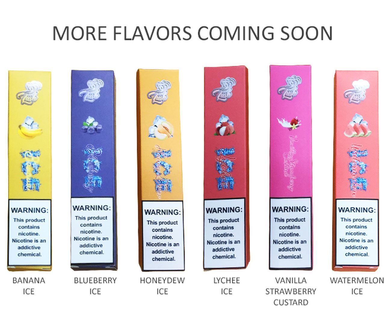 Lush Disposable E-Cigs (300 Puffs) Group Photo