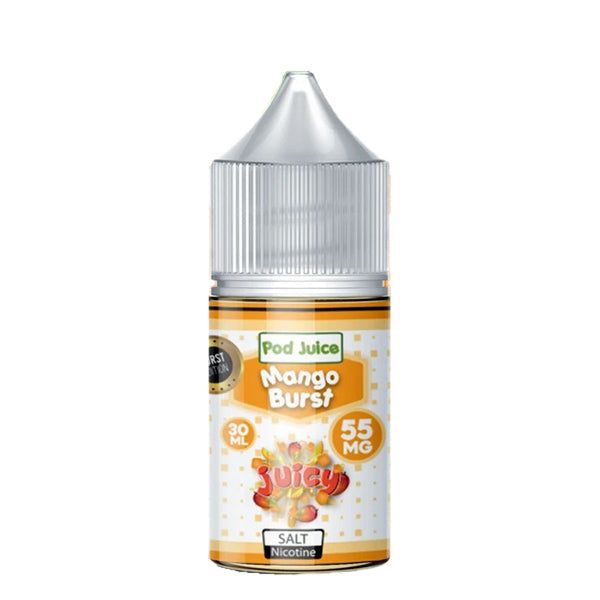 Mango Hi Chu (Mango Burst) Salt by Pod Juice E-Liquid 30 mL Bottle
