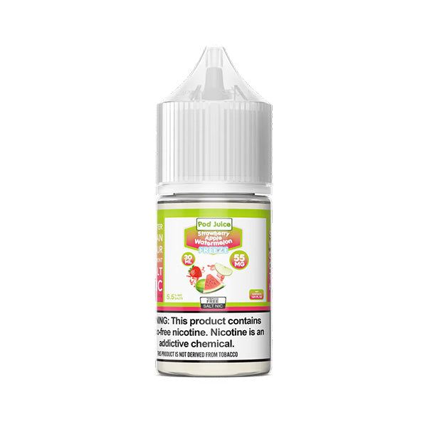 Strawberry Apple Watermelon Freeze by Pod Juice Salts Series 30mL Bottle