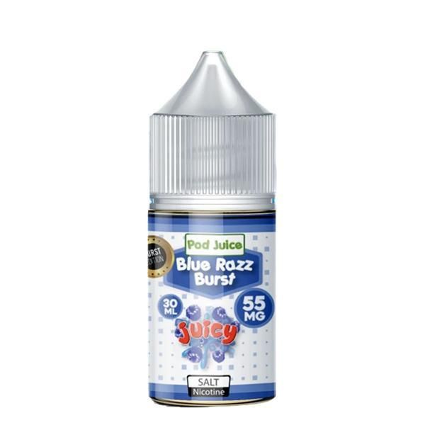 Bangin' Blue Razz (Blue Razz Burst) by Pod Juice Salts Series 30mL Bottle