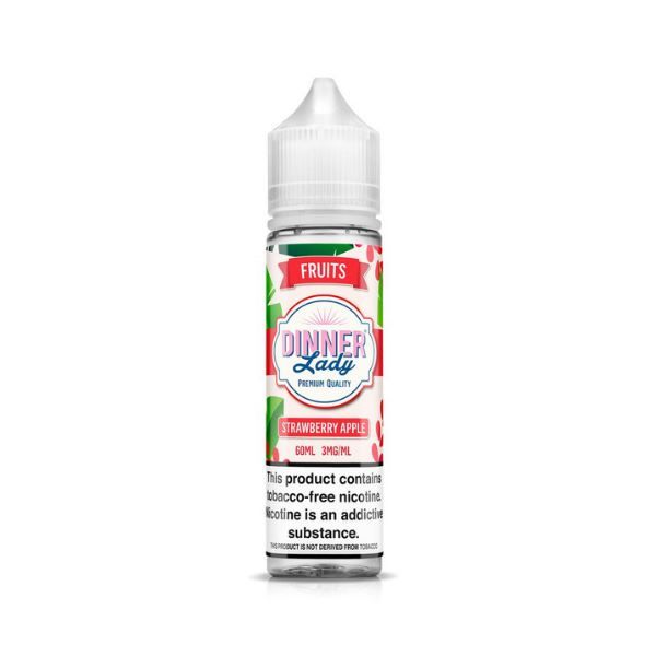Strawberry Apple by Dinner Lady Tobacco-Free Nicotine Series 60mL Bottle