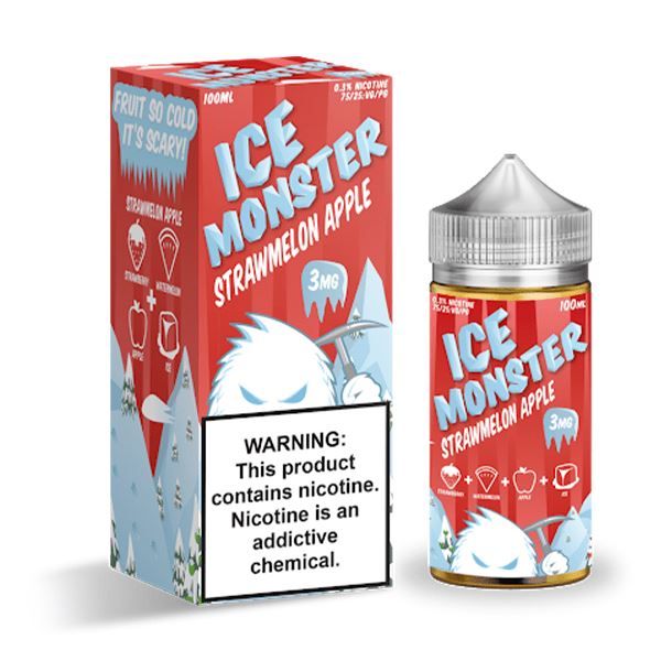 Strawmelon Apple Ice by Ice Monster 100mL with Packaging