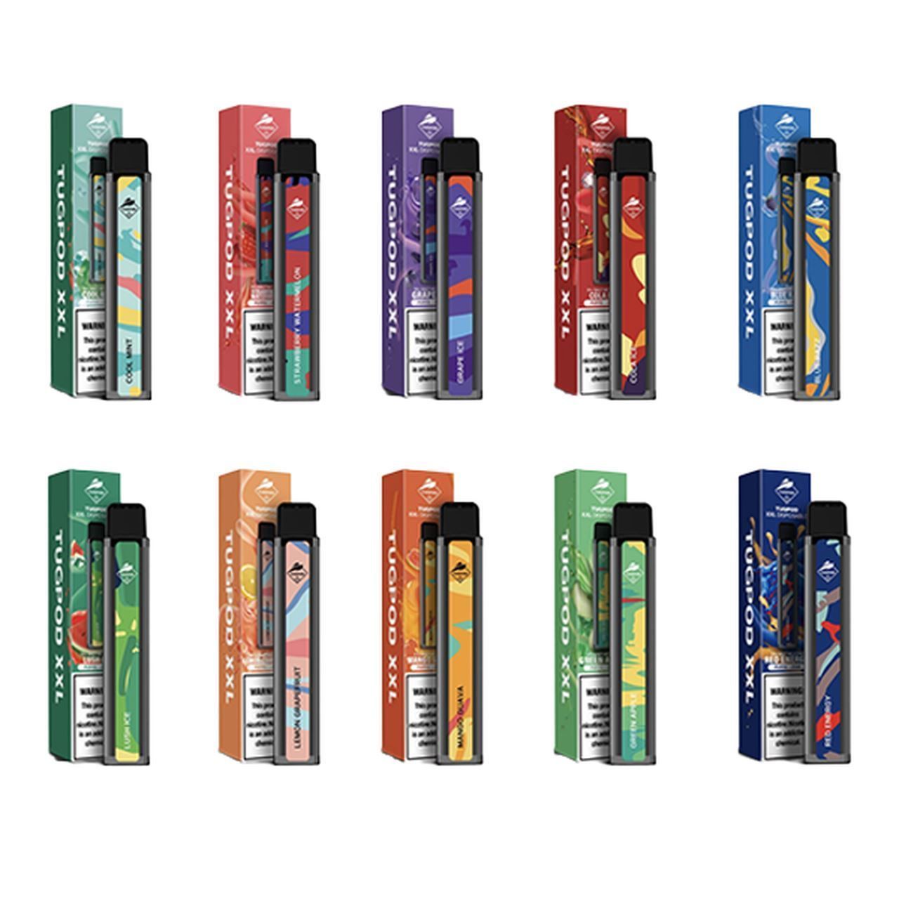 Tug Pod XXL Disposable 2500 Puffs 6.5mL Group Photo