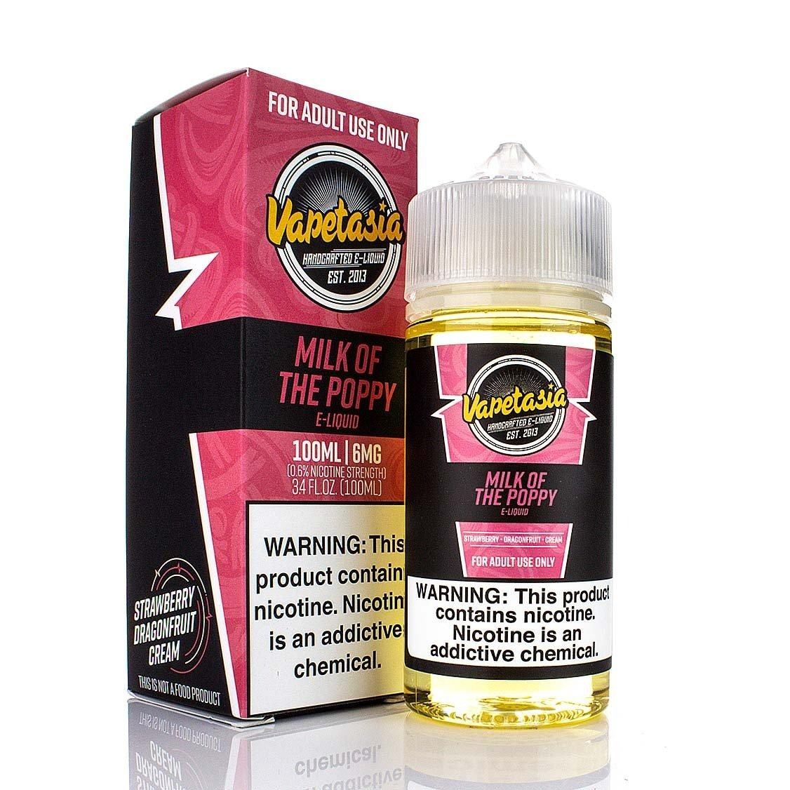Milk of the Poppy by Vapetasia 100ml with packaging