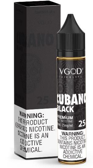 Cubano Black by VGOD SALTNIC Series Salt Nicotine 30mL with Packaging