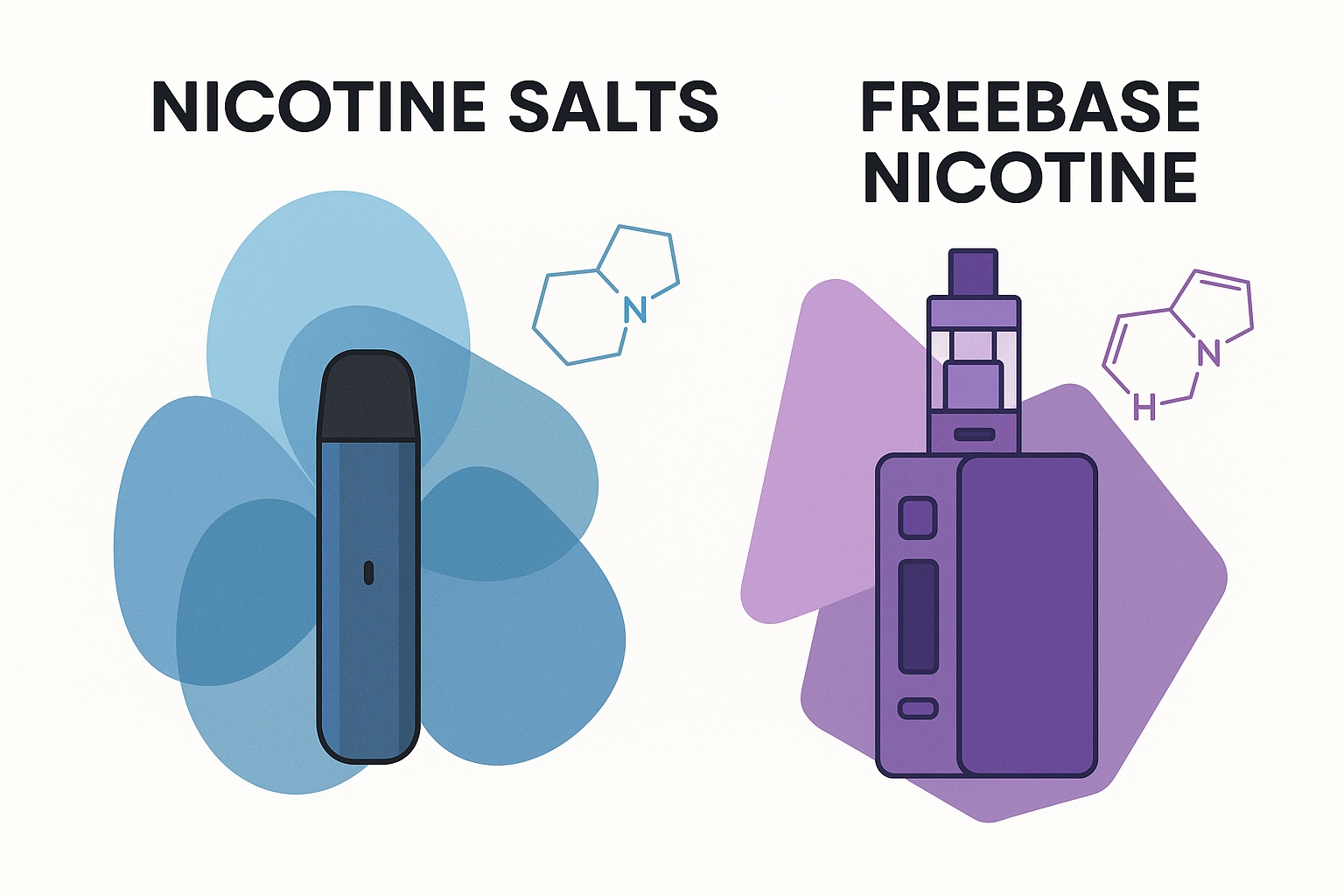 Nicotine Salts vs. Freebase Nicotine Explained: Pros, Cons & Best Uses
